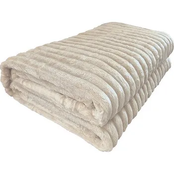 deka 4sleep Mikroplyšová deka 220 × 200 cm Viola, latté