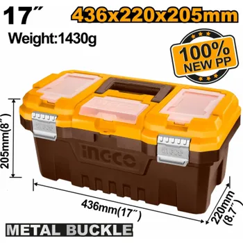 Ingco PBX1702 Kufr na nářadí 17", 436x220x205 mm