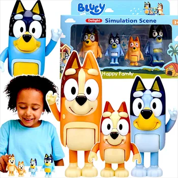 Figurka FIGURKY BLUEY A BINGO SADA FIGUREK 4 KUSY RODINA PEJSCI FIGURKA MÁMA