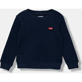 Chlapecká mikina Dětská mikina Levi's MINI LOGO CREWNECK SWEATSH 8EE331.B námořnická modř 59X, vel. 116