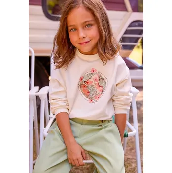 Chlapecká mikina Dětská mikina Mayoral 3448.6G.Mini.PPY2 béžová 02X, vel. 98