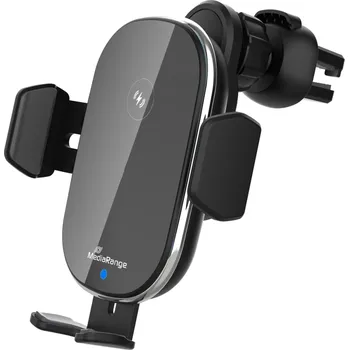 Držák do auta Univerzální držák s bezdrátovým nabíjením MediaRange - do auta, černý