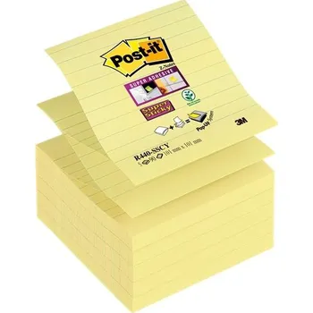 Samolepící bloček 3M™ Post-it® silně lepicí Z-bločky R440, sv. žluté