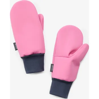 Rukavice unuo Dětské softshellové rukavice s fleecem Tap, Růžová Velikost: S