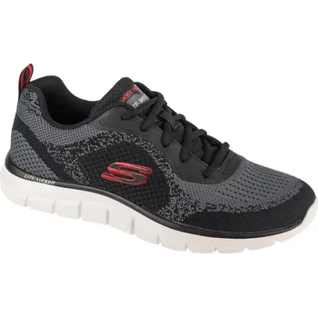 Pánská móda Černé pánské sportovní tenisky Skechers Track - Glendor 232699-BKRD Velikost: 43