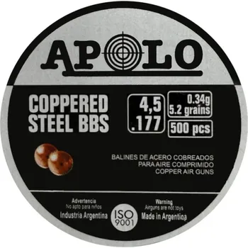 Diabolka Broky měděné BBs APOLO cal.4,5mm 500ks