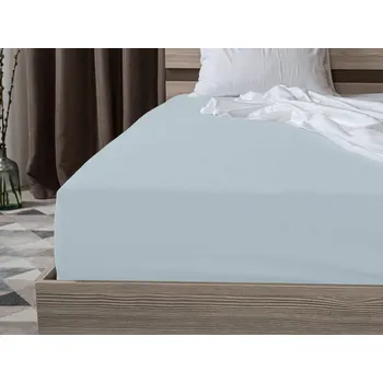 Prostěradlo Jersey prostěradlo s lycrou stříbrné 90 x 200 cm