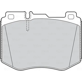 Brzdová destička VALEO Brzdové destičky 302292