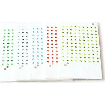 Dol Opalitové značky na číslování včelích matek bílé