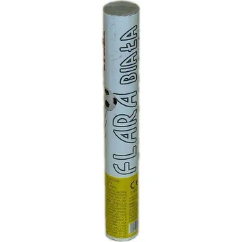 Zábavní pyrotechnika Ruční fotbalová pochodeň BÍLÁ