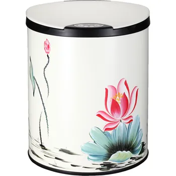 Odpadkový koš Bezdoteku Bezdotykový odpadkový koš LOTOS nerezový bílý senzorový 9 L