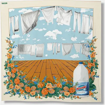 Módní doplněk Hedvábný šátek Moschino M3378.03549 béžová 01A, vel. ONE SIZE