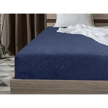 Bytový textil Froté prostěradlo EXCLUSIVE námořnicky modré 90 x 200 cm