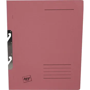 Závěsné papírové rychlovazače HIT Office - A4, růžové, 50 ks
