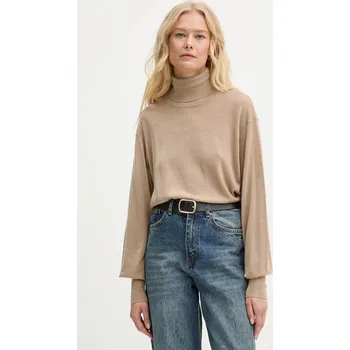 Pánský svetr Svetr z vlněné směsi By Malene Birger MOHSEN Q72551001 béžová 80X, vel. L