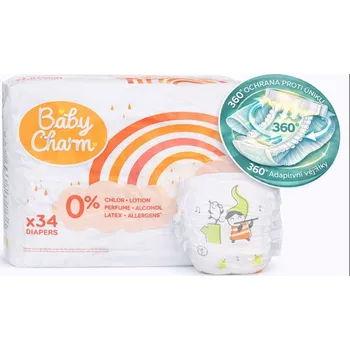 Plenkové kalhoty Baby Charm Super Dry Flex vel. 5 Junior, 11 - 16 kg, 34 ks