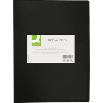 Archivační box Katalogová kniha Q-Connect - A4, 30 kapes, černá, 1 ks