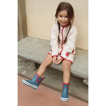 Dámské šaty Dětské vlněné šaty Konges Sløjd COLLETTE DRESS KS104750.PPY2 béžová 02X, vel. 122-128