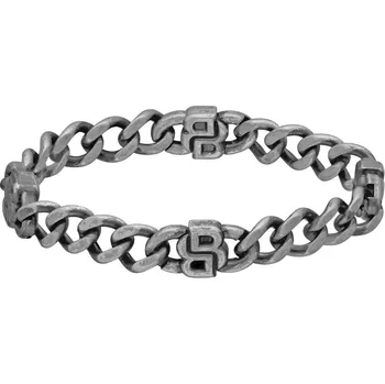 Šperk Hugo Boss Ocelový pánský náramek Double B 1580742 19 cm + 2 měsíce na vrácení zboží