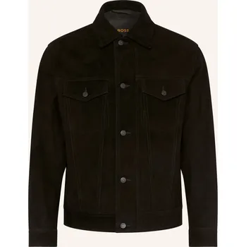 Boss Pánská Kožená Bunda Johot, černá, 52