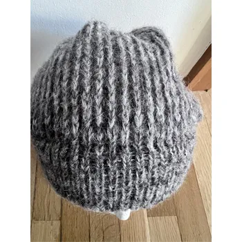 Čepice OLEXA DECOR Čelenka z vlny alpaka Barva: hnědo-šedá 10071/HN