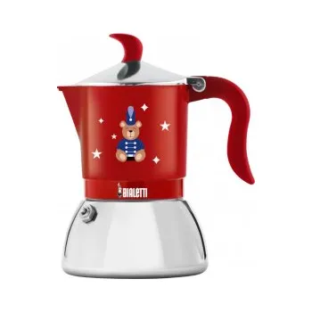 Moka konvice Bialetti Fiammetta Induction Joyful Christmas 4 šálky - červená