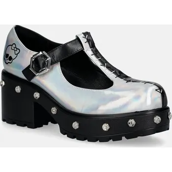 Dámské lodičky Lodičky Koi Footwear x Monster High Sai Mary Jane ND35M stříbrná SLV, EUR 37