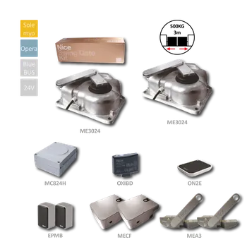 Pohon brány NICE M-FAB METRO sada motorů pro dvoukřídlovou bránu do 3m/křídlo