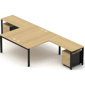 Kancelářská sestava Kancelářská sestava EPIC Z31 U pro dvě osoby (Sestava s délkou centrálního stolu 120cm a délkou celé sestavy 320cm)