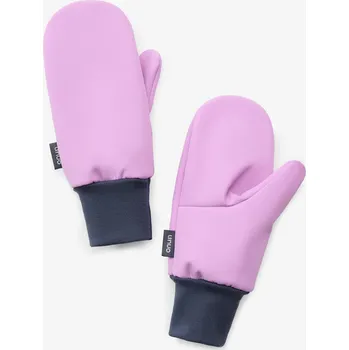 Rukavice unuo Dětské softshellové rukavice s fleecem Tap, Lila Velikost: M
