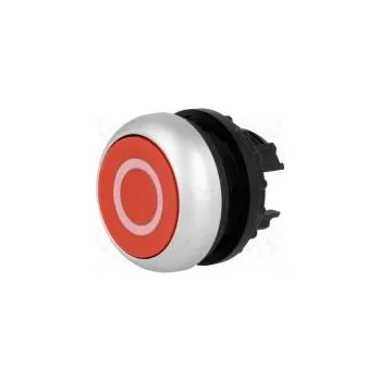 vypínač Přepínač tlačítkový 1-polohové 22mm červená Podsv není IP67