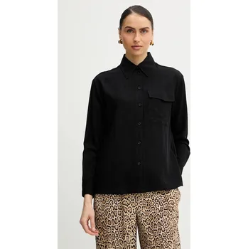 Pánská košile Košile Silvian Heach DIVON GPP26163CA černá 99X, vel. 40