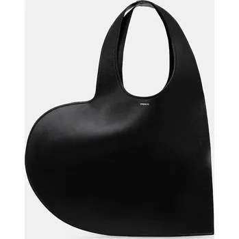 Kabelka Kožená kabelka Coperni Double Heart COPBA113F6083 černá 99X, vel. ONE SIZE