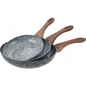 Pánev Sada tří pánví Kinghoff Granit Wood KH-1030 20/24/28 cm