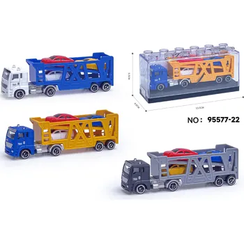 autíčko Kovový model kamionu s návěsem 1:64 - více druhů (1 ks)