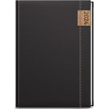 Diář Denní diář 2024 Denim - A5, černý