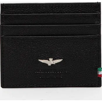 Oblečení a móda Kožené pouzdro na karty Aeronautica Militare AM106 černá 99X, vel. ONE SIZE