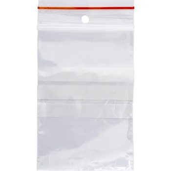 Sáček na potraviny Rychlouzavíratelné sáčky Q-Connect - 7 x 10 cm, 100 ks, s pruhy