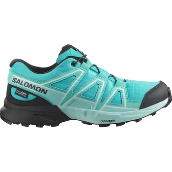 Dětská treková obuv Salomon Speedcross WP J Blue Curacao 477339 dětské nepromokavé nízké boty - 39 EUR