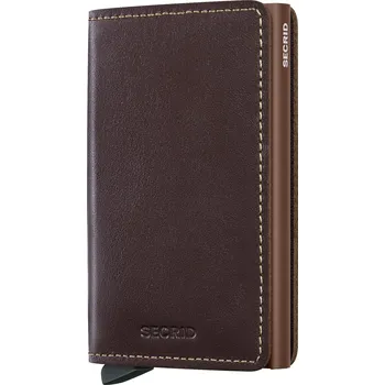 Módní doplněk Kožená peněženka SECRID Slimwallet Original Chocolate tmavě hnědá