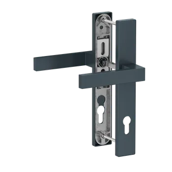 Dveřní kování KOVIAN, s.r.o. Hliníková sada se štítem klika/klika, RAL7016 matná