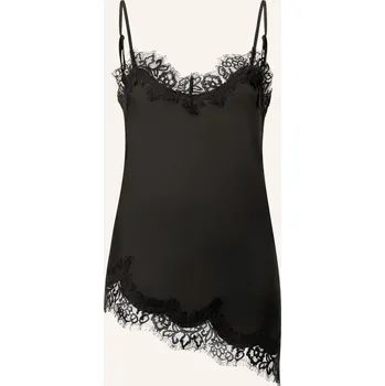 Dámská móda Rich & Royal Dámské Saténové Tričko S Krajkou, černá, 38