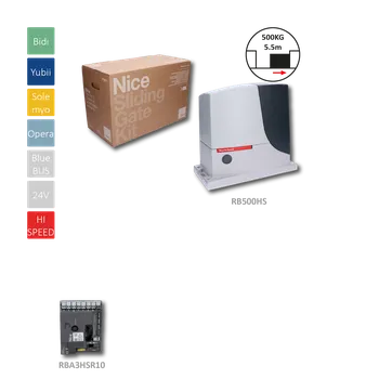 NICE RB500 HI-SPEED rychlý pohon pro posuvnou bránu do 500 kg