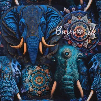 Úplet, Modří sloni (E) 1,2m/ks (Luxusní vzory z Turecka)