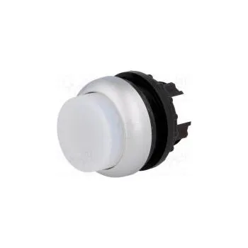 vypínač Přepínač tlačítkový 1-polohové 22mm bílá IP67 -25÷70°C