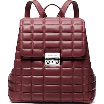 Módní doplněk Michael Kors batoh Tribeca quilted prošívaná kůže vínová + doprava zdarma