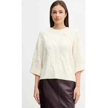 Dámský svetr Kašmírový svetr United Colors of Benetton 10K1D10FE béžová 01X, vel. M