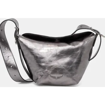 Kabelka Kožená kabelka ZADIG&VOLTAIRE LWBA04151 šedá 90X, vel. ONE SIZE