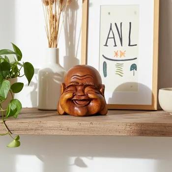 Buddha soška hlava / Dřevo masiv 1kg