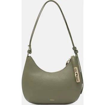 Kabelka Kožená kabelka Furla Goccia S WB01500.BX3353.4555S zelená 91X, vel. ONE SIZE